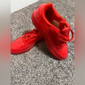 REEBOK x Cardi B Red Coated Club C Double Low Shoes - Womens Size 8
